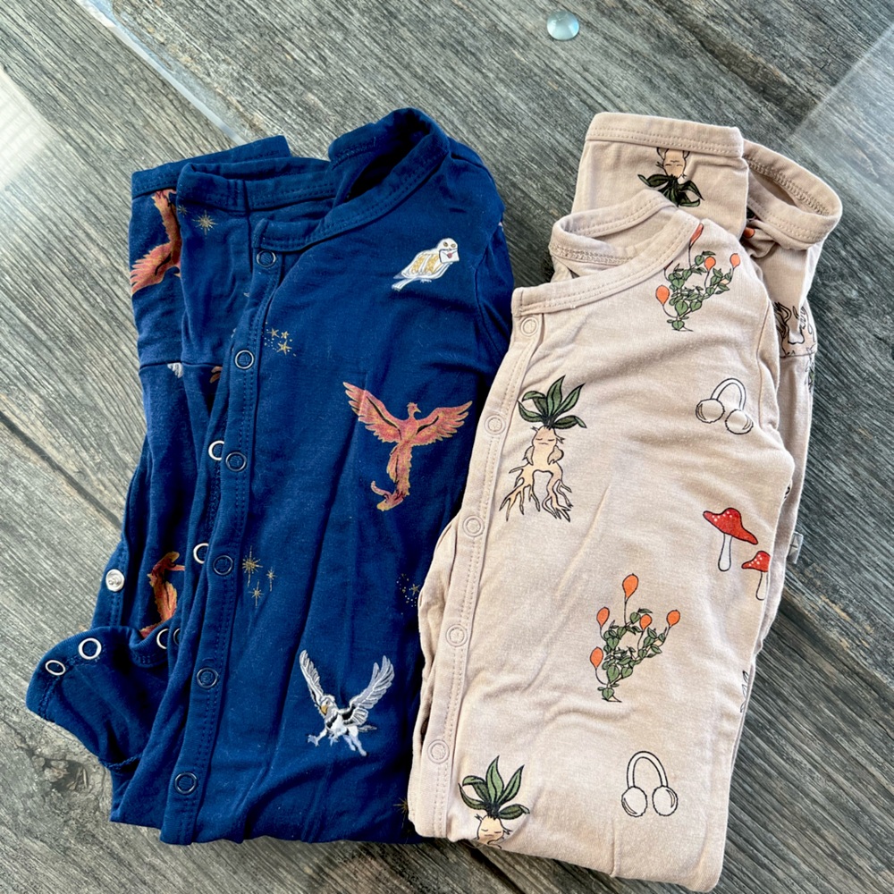 Kyte Baby Harry Potter Herbology & Flight Pajamas PJs Bundle 12-18 months